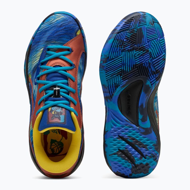 Pánske basketbalové topánky PUMA All-Pro Nitro Dylan Exhibit vivid blue/tropical blue 10