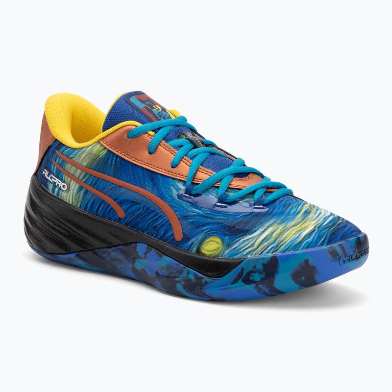 Pánske basketbalové topánky PUMA All-Pro Nitro Dylan Exhibit vivid blue/tropical blue