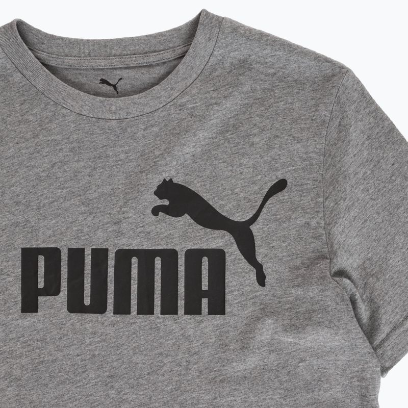 Pánske tričko PUMA ESS No. 1 Logo Tee medium gray heather 3