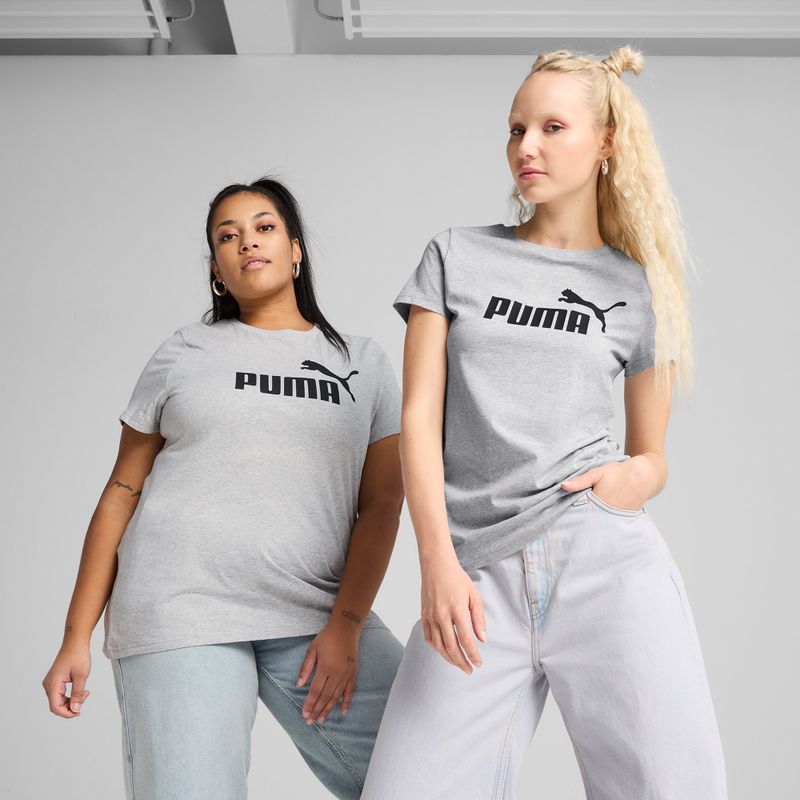 Dámske tričko PUMA ESS No. 1 Logo Tee Light Gray Heather 3