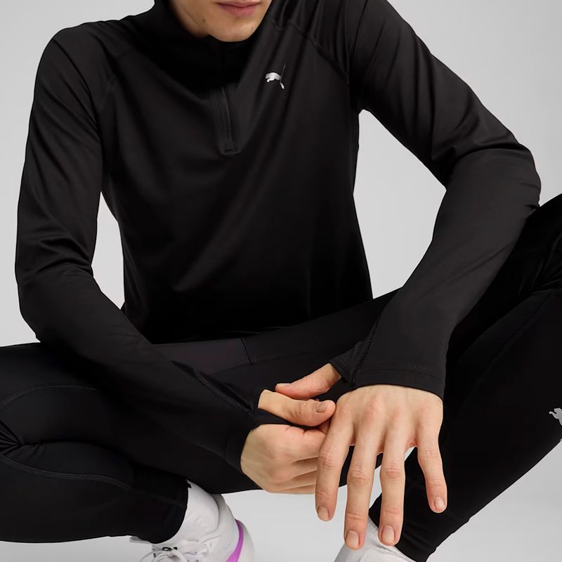 Pánska bežecká mikina PUMA Run Velocity Cloudspun 1/4 Zip puma black 6