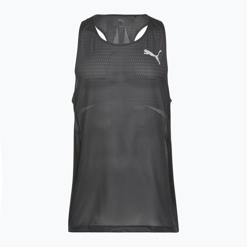 Pánske bežecké tričko PUMA Raceday Ultraspun Singlet puma black