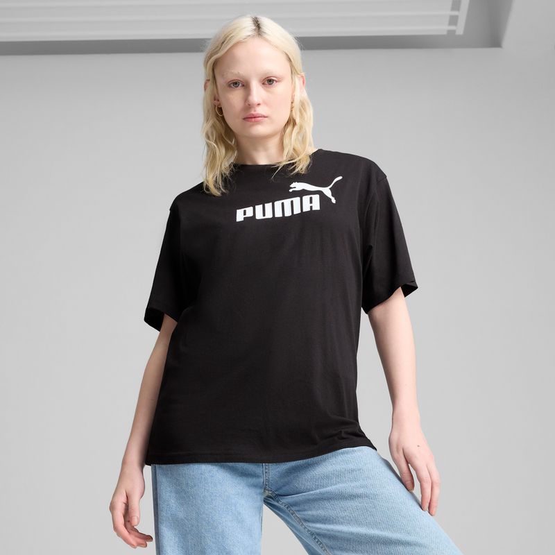Dámske tričko PUMA ESS No. 1 Logo Relaxed Tee puma black 3