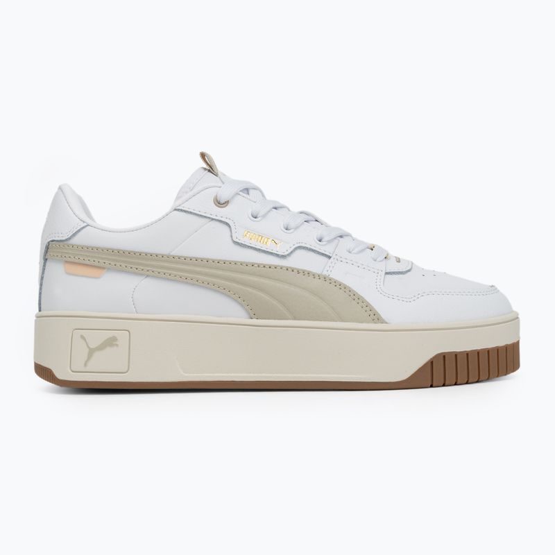 PUMA Carina Street Lux dámske topánky puma white/desert dust/puma gold 2