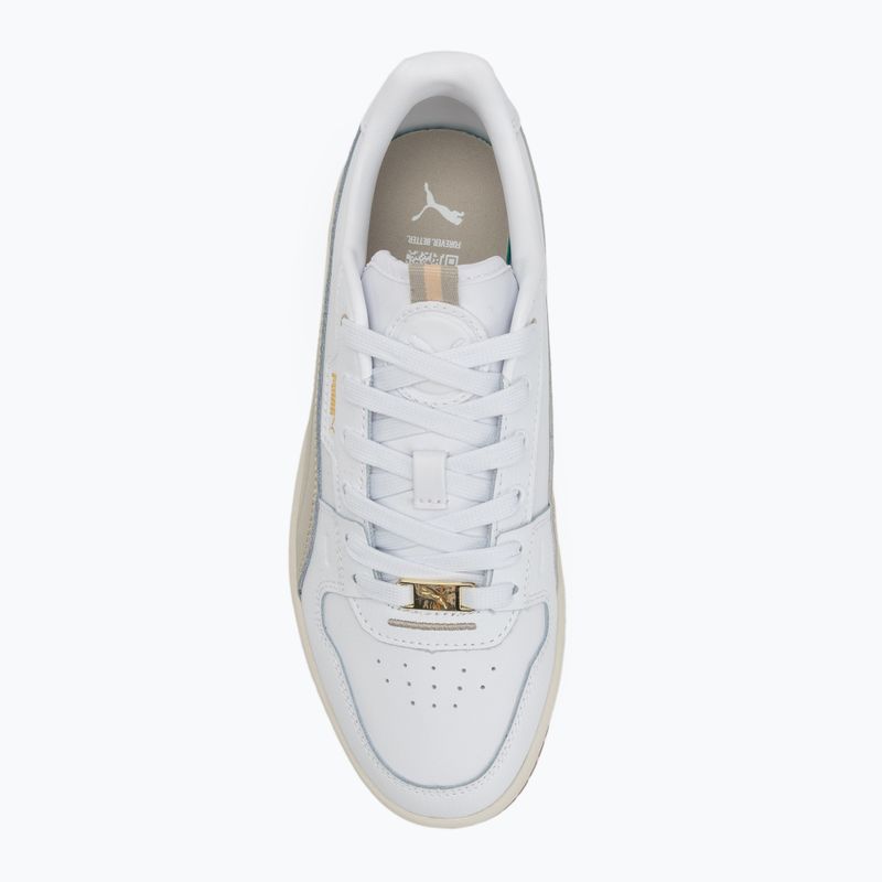 PUMA Carina Street Lux dámske topánky puma white/desert dust/puma gold 5