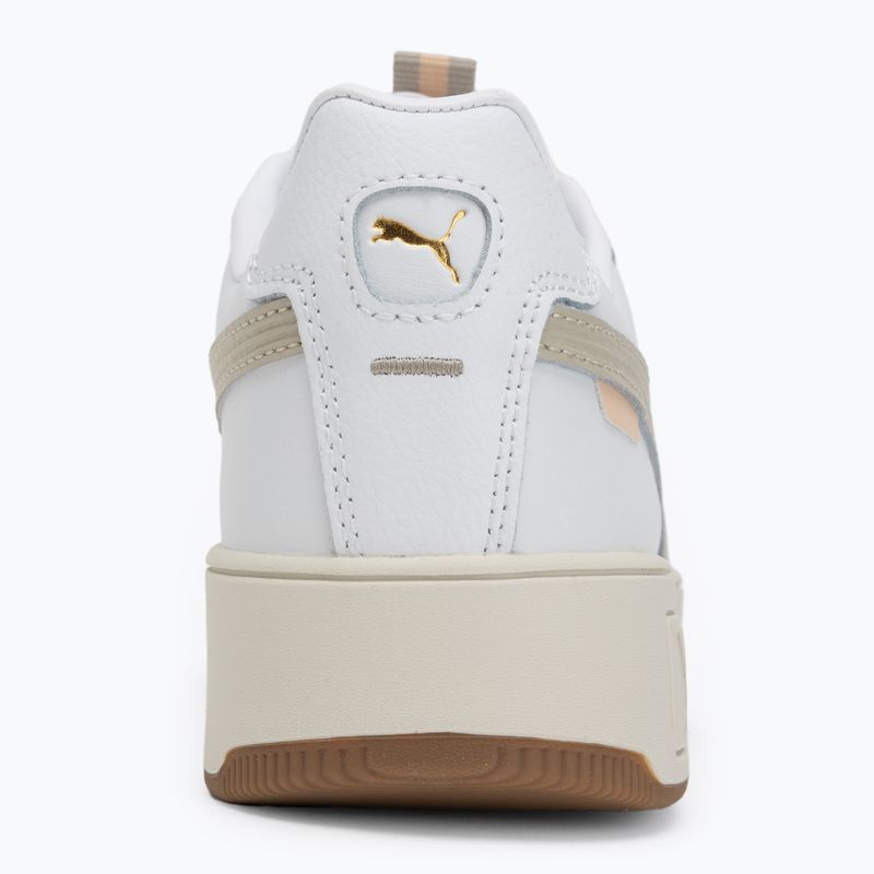 PUMA Carina Street Lux dámske topánky puma white/desert dust/puma gold 6