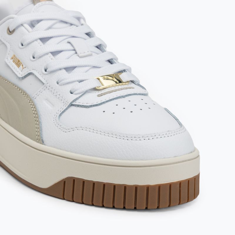 PUMA Carina Street Lux dámske topánky puma white/desert dust/puma gold 7