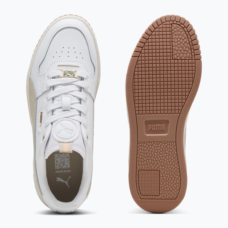 PUMA Carina Street Lux dámske topánky puma white/desert dust/puma gold 3