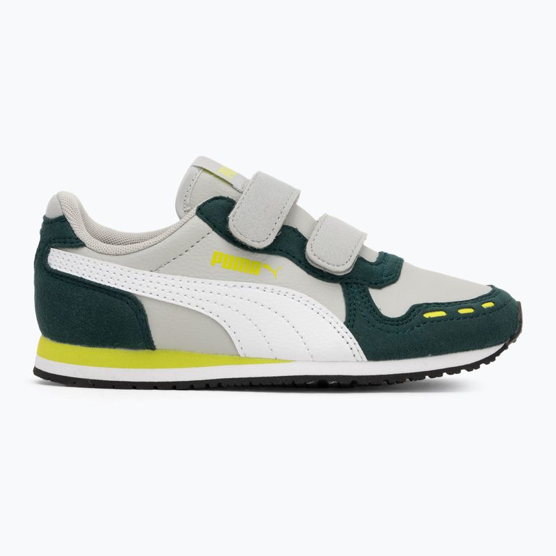 Juniorské topánky PUMA Cabana Racer SL 20 V PS coollightgray/pumawhite/darkmyrtle/limesmash 2
