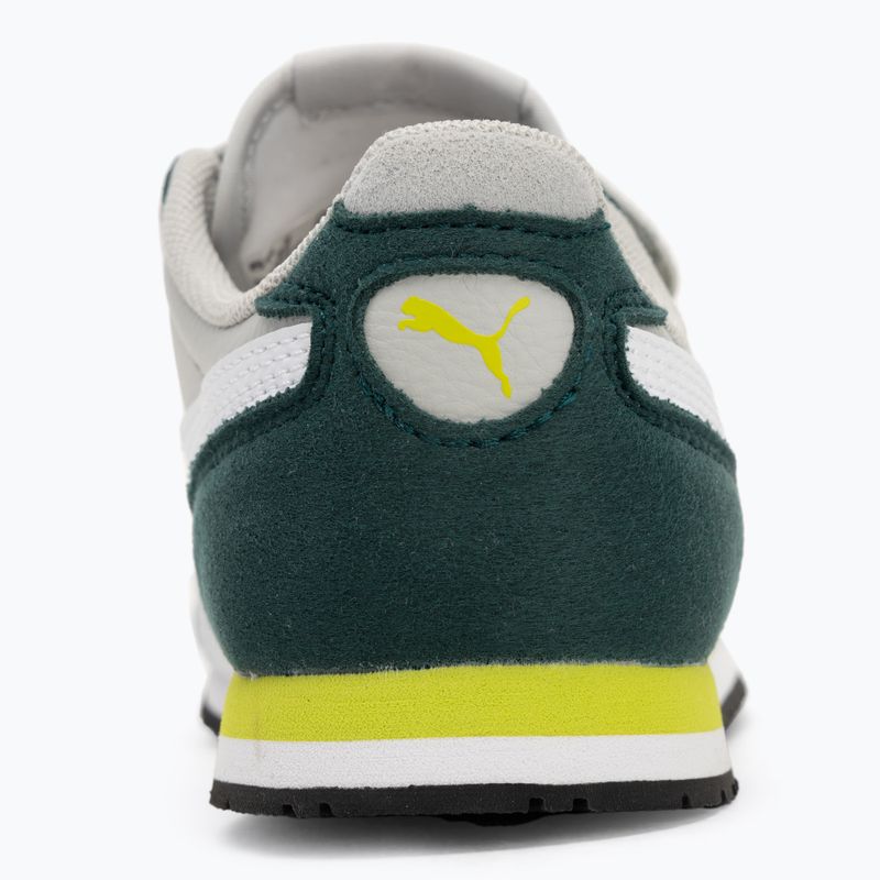 Juniorské topánky PUMA Cabana Racer SL 20 V PS coollightgray/pumawhite/darkmyrtle/limesmash 6