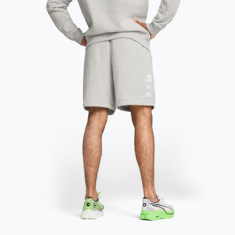 Pánske tréningové šortky PUMA x HYROX šedé 2