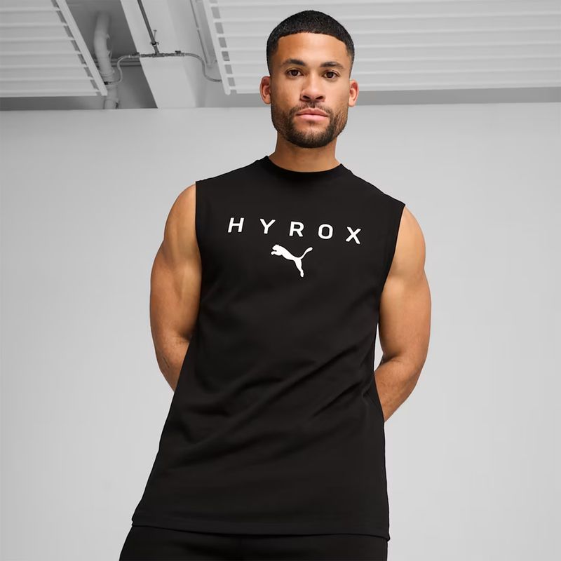 Pánske tréningové tričko  PUMA Hyrox Cutoff Tank black 2