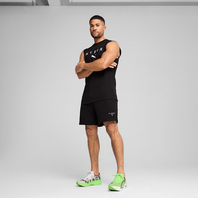 Pánska tréningová košeľa PUMA x HYROX Cutoff Tank čierna 3