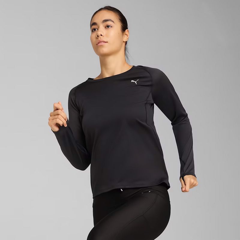 Dámske bežecké tričko longsleeve PUMA Run Velocity Poly puma black 3