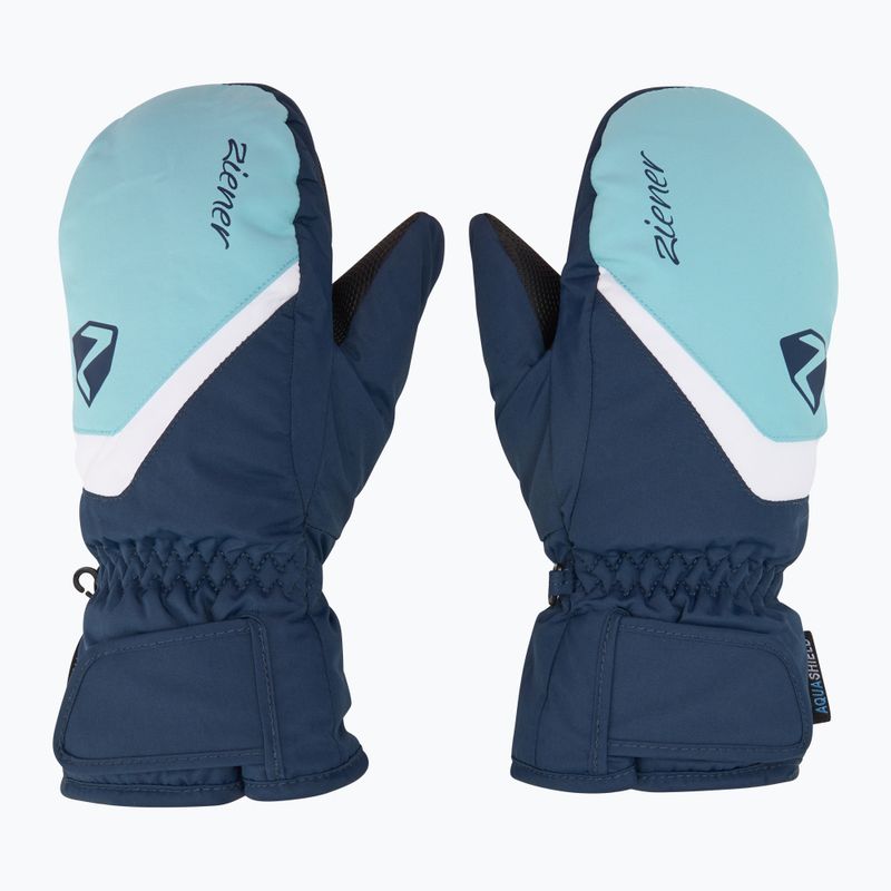 Detské lyžiarske rukavice ZIENER Loriano Aquashield Mitten dark navy 2