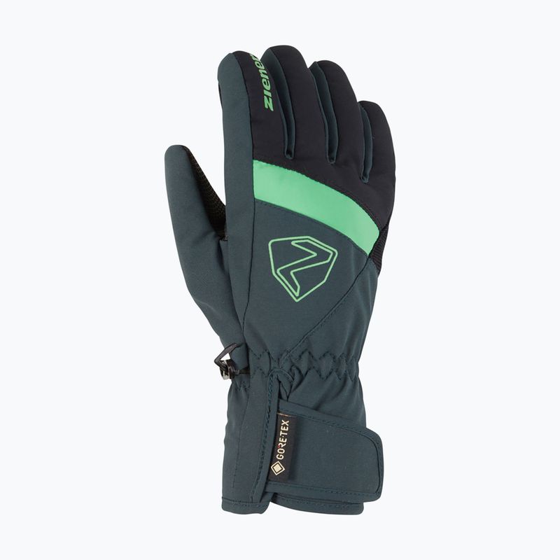 Detské lyžiarske rukavice ZIENER Leif GTX dark jungle 7