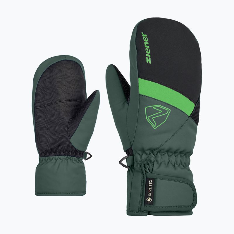 Detské lyžiarske rukavice ZIENER Levin GTX Mitten dark jungle 6