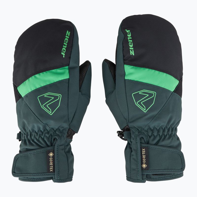 Detské lyžiarske rukavice ZIENER Levin GTX Mitten dark jungle 3