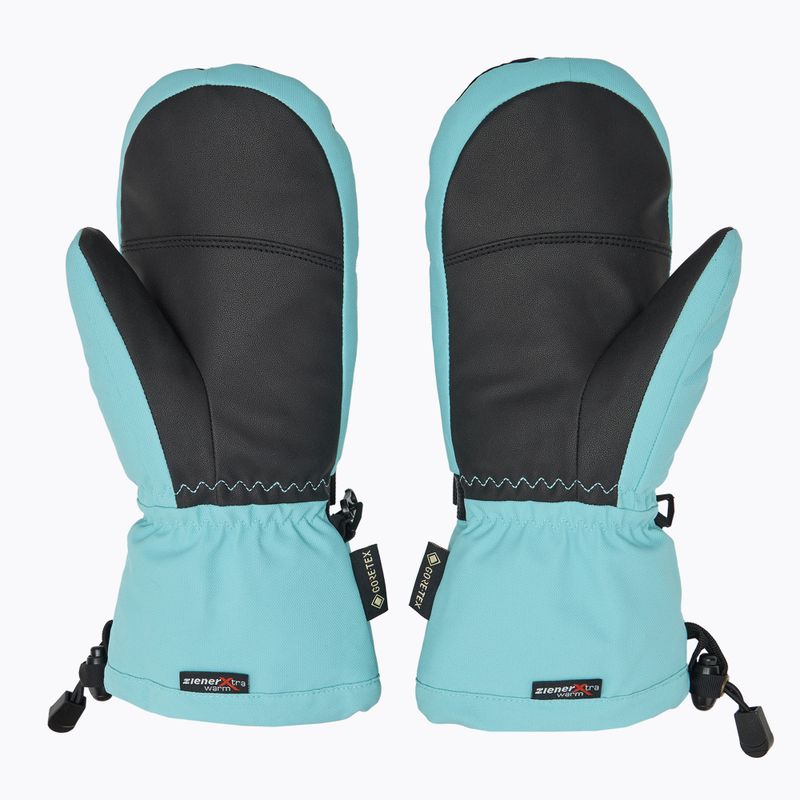 Detské lyžiarske rukavice ZIENER Lanic GTX + Gore Plus Warm Mitten river blue 2