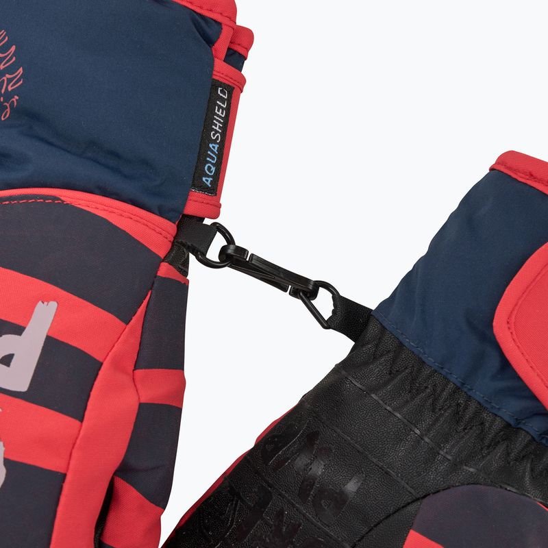 Detské lyžiarske rukavice ZIENER Liwa Aquashield PR fiery red 5