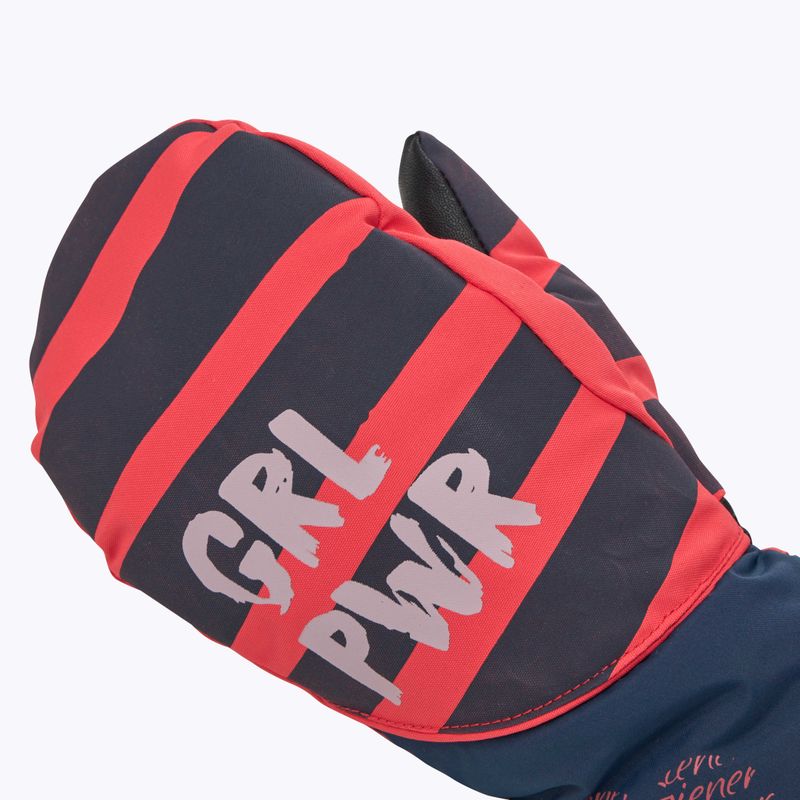 Detské lyžiarske rukavice ZIENER Liwani Aquashield PR Mitten fiery red 4
