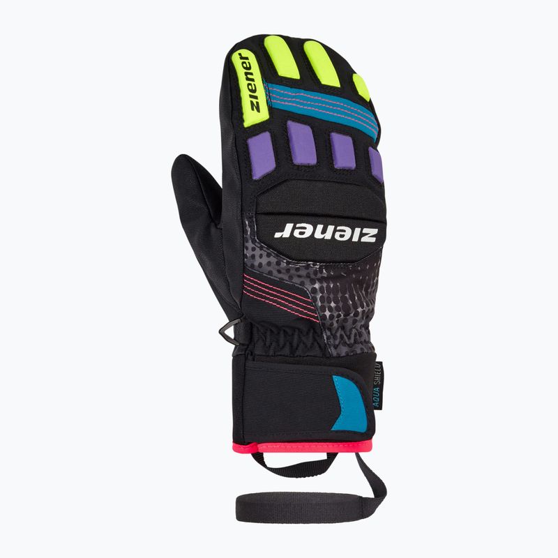 Detské lyžiarske rukavice ZIENER Luron Aquashield PR Mitten multicolor 2