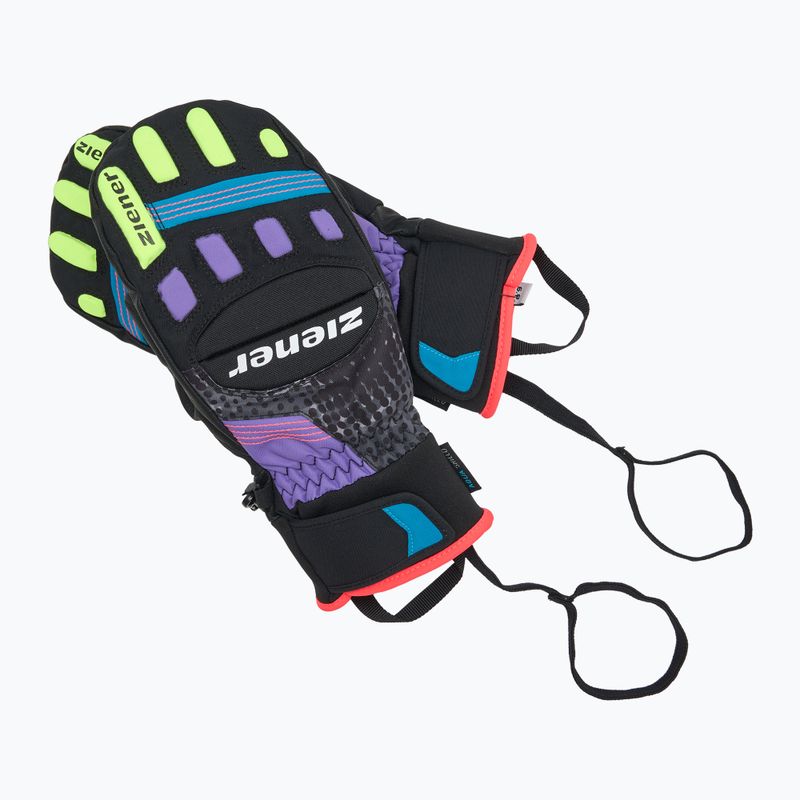 Detské lyžiarske rukavice ZIENER Luron Aquashield PR Mitten multicolor 6