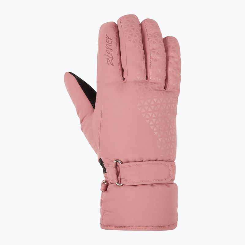 Dámske lyžiarske rukavice ZIENER Kisar Aquashield rose blossom 2