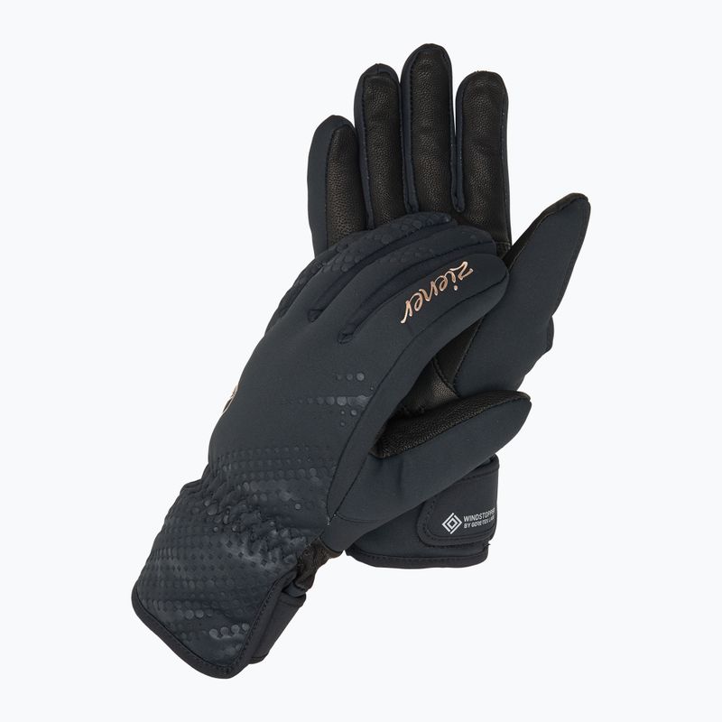 Dámske lyžiarske rukavice ZIENER Karoi WS PR black/rose metallic