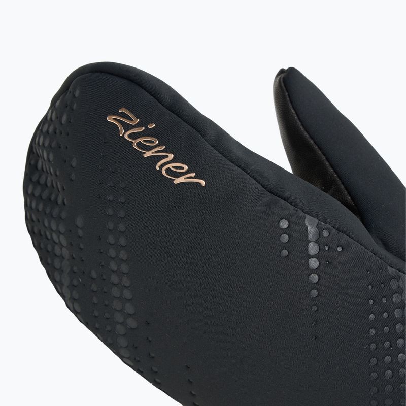 Dámske lyžiarske rukavice ZIENER Karoia WS PR Mitten black/rose metallic 5