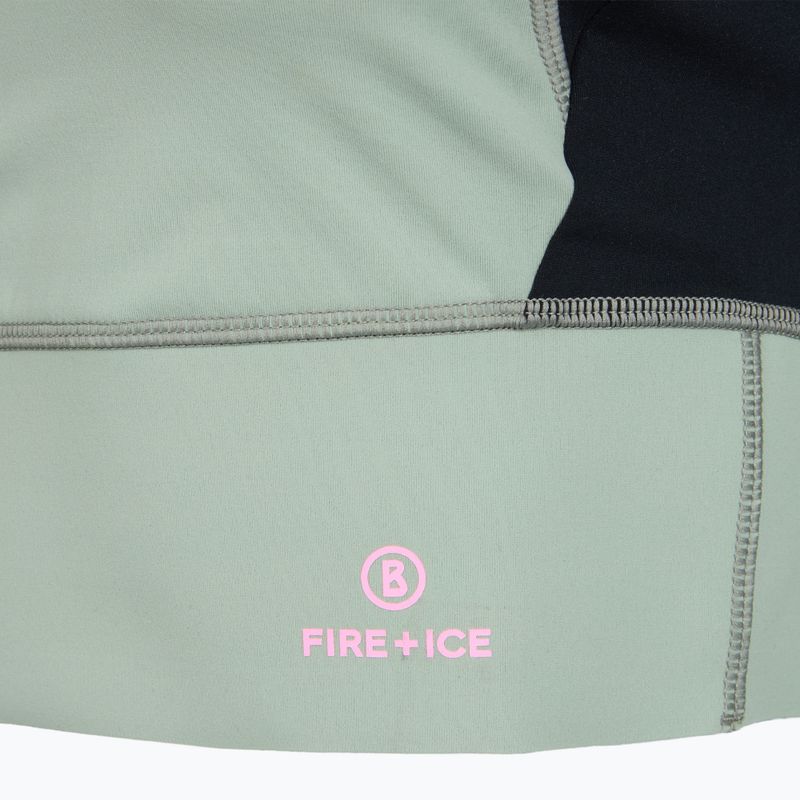 Dámske termo tričko longsleeve BOGNER FIRE+ICE Caia 1/4 Zip eucalyptus 3
