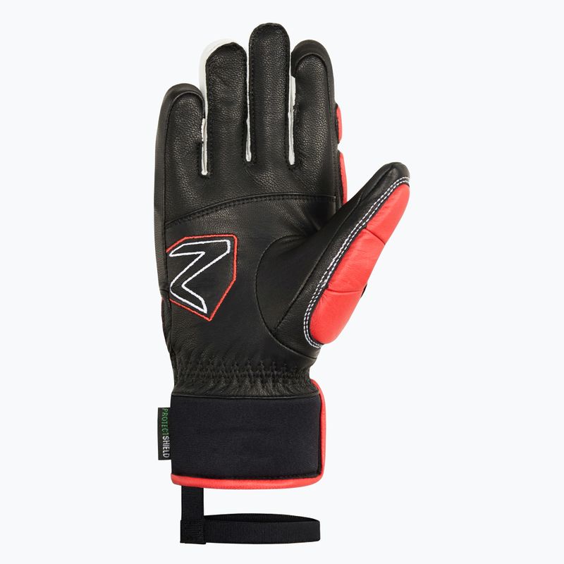Detské lyžiarske rukavice Ziener Lonos-Z AS PR black/red 3