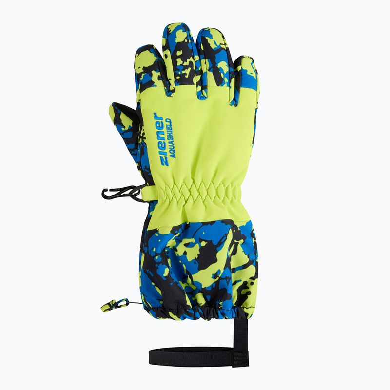 Detské lyžiarske rukavice ZIENER Levio AS Minis camo persian blue 2