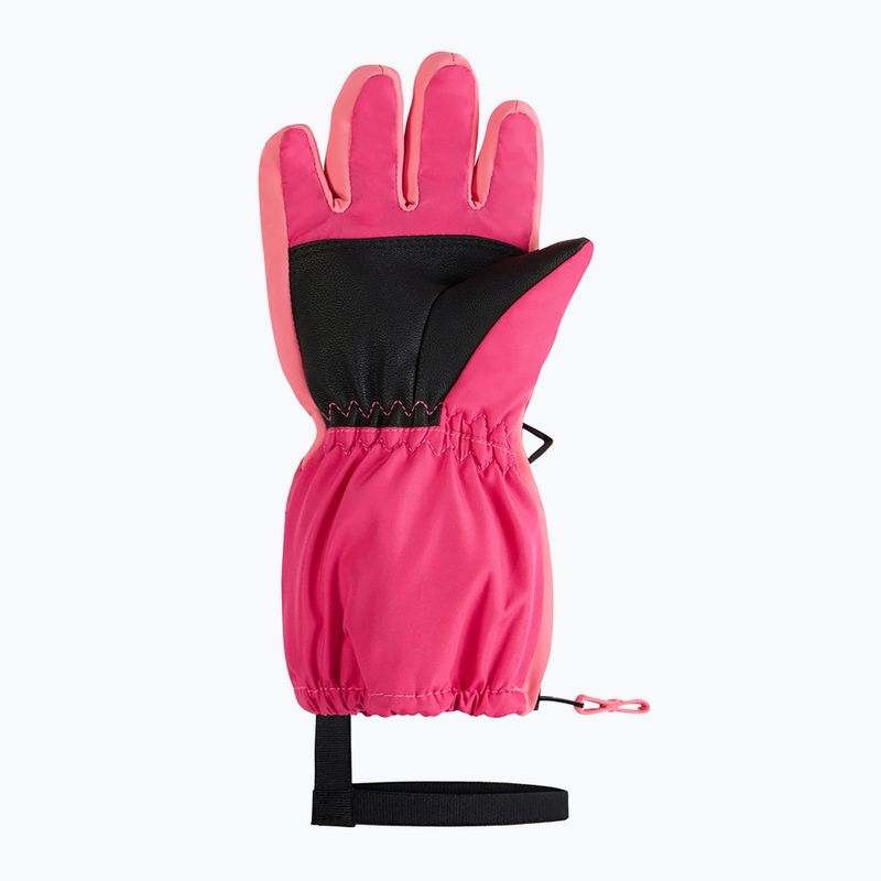 Detské lyžiarske rukavice ZIENER Levio AS Minis tie dye pop pink 3