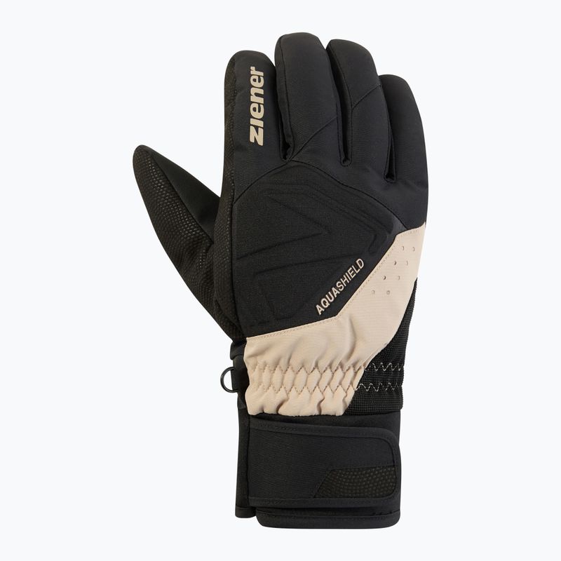 Pánske lyžiarske rukavice ZIENER Gatis Aquashield sandstone 2
