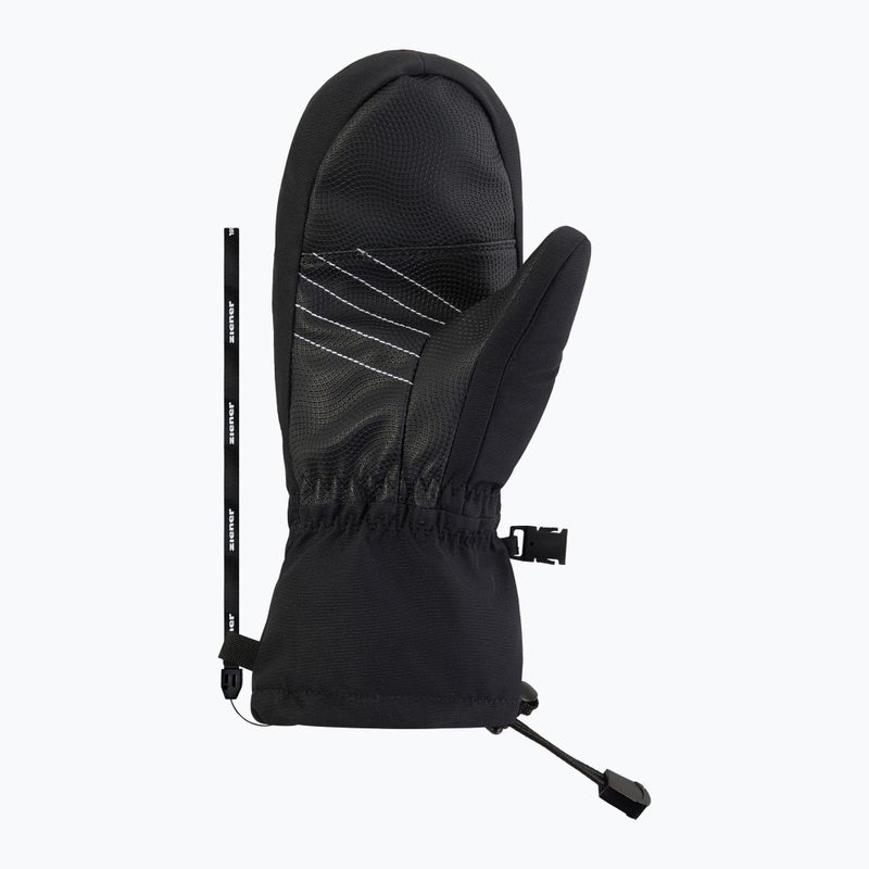 Detské lyžiarske rukavice ZIENER Lavalino-Z Aquashield AW Mitten black/red leo 3