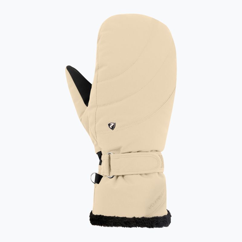 Dámske lyžiarske rukavice Ziener Keaki-Z Aquashield PR Mitten Glove soft taupe 2