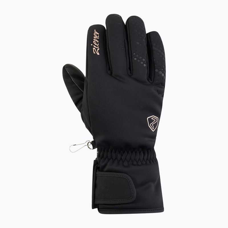 Dámske lyžiarske rukavice Ziener Kehnia-Z Aquashield PR Glove black/rose metallic 2