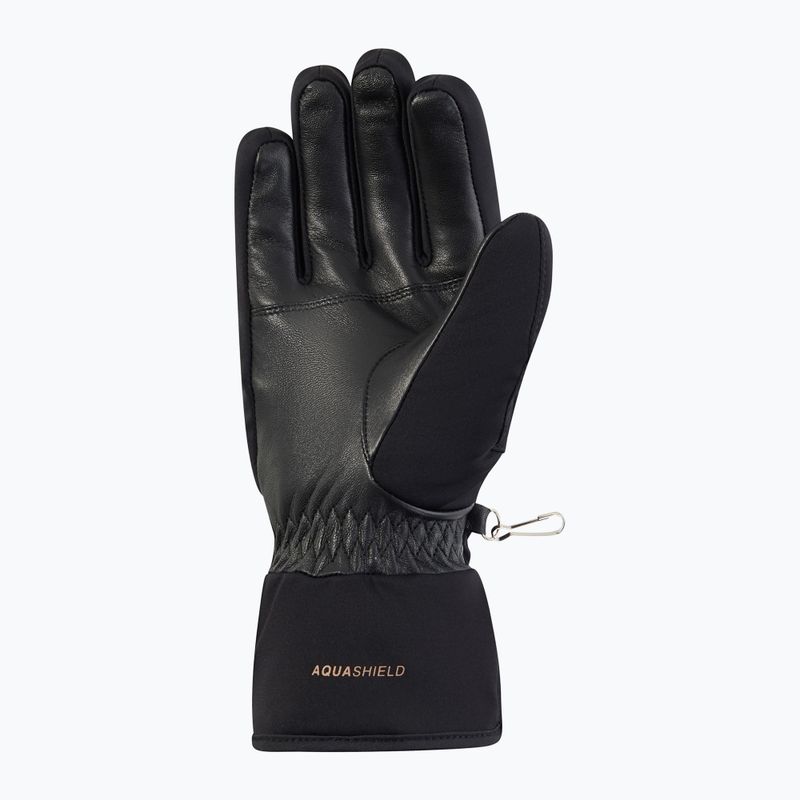 Dámske lyžiarske rukavice Ziener Kehnia-Z Aquashield PR Glove black/rose metallic 3