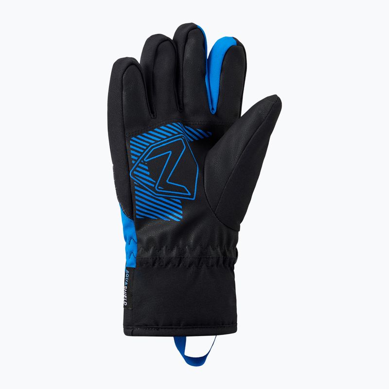 Detské lyžiarske rukavice ZIENER Luuki-Z Aquashield black/persian blue 3