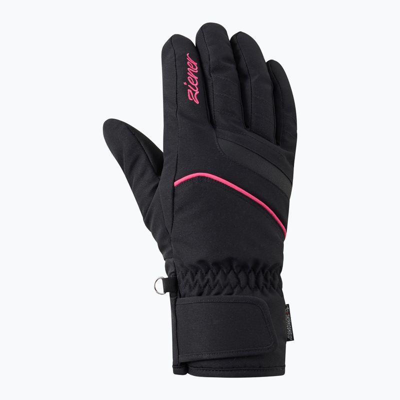 Dámske lyžiarske rukavice Ziener Khania-Z PR Glove black/pink lily 2