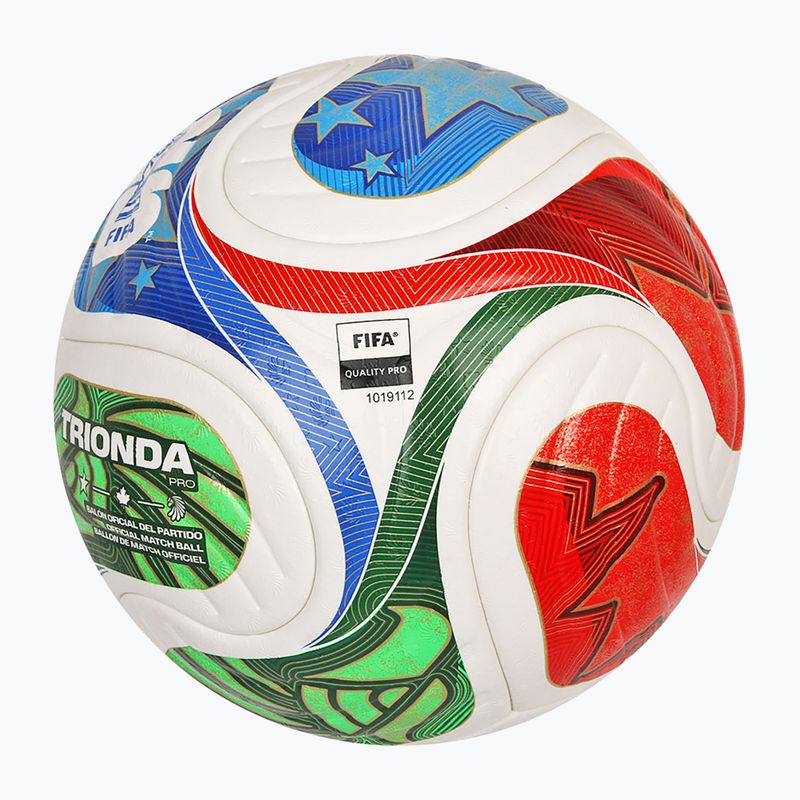 Futbalová lopta adidas Trionda Pro World Cup white/blue veľkosť 5 3