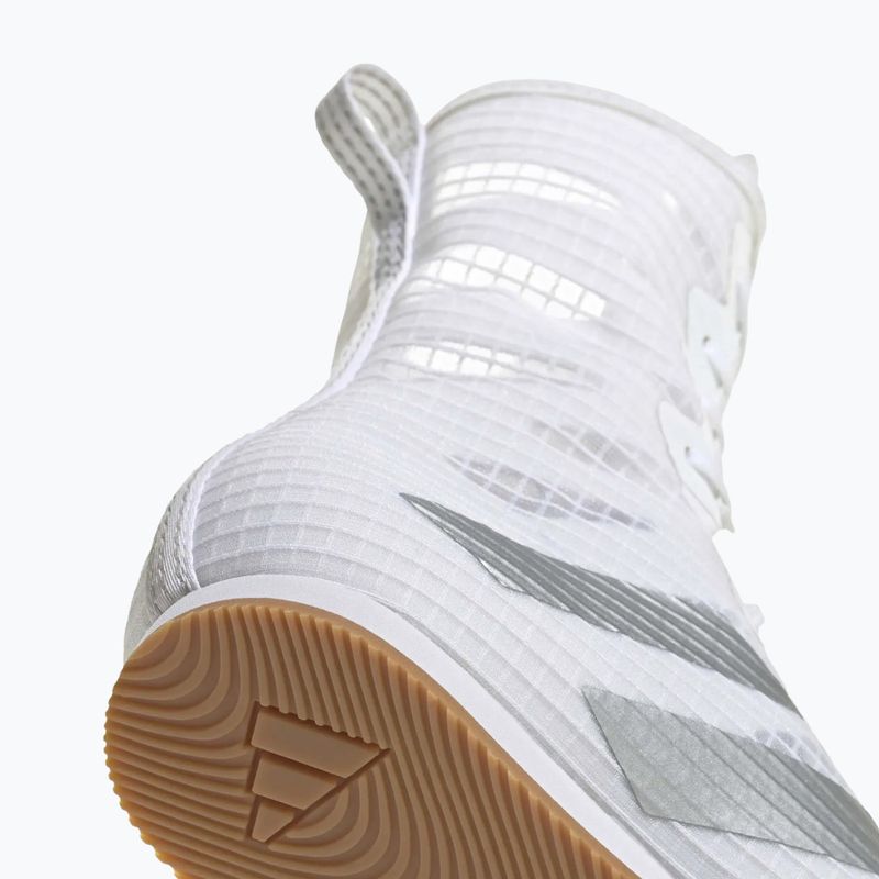 Boxerské topánky adidas Box Hog 4 white/silver 7