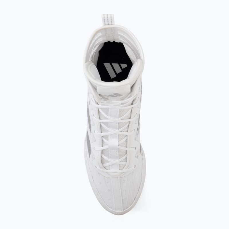 Boxerské topánky adidas Box Hog 4 white/silver 5
