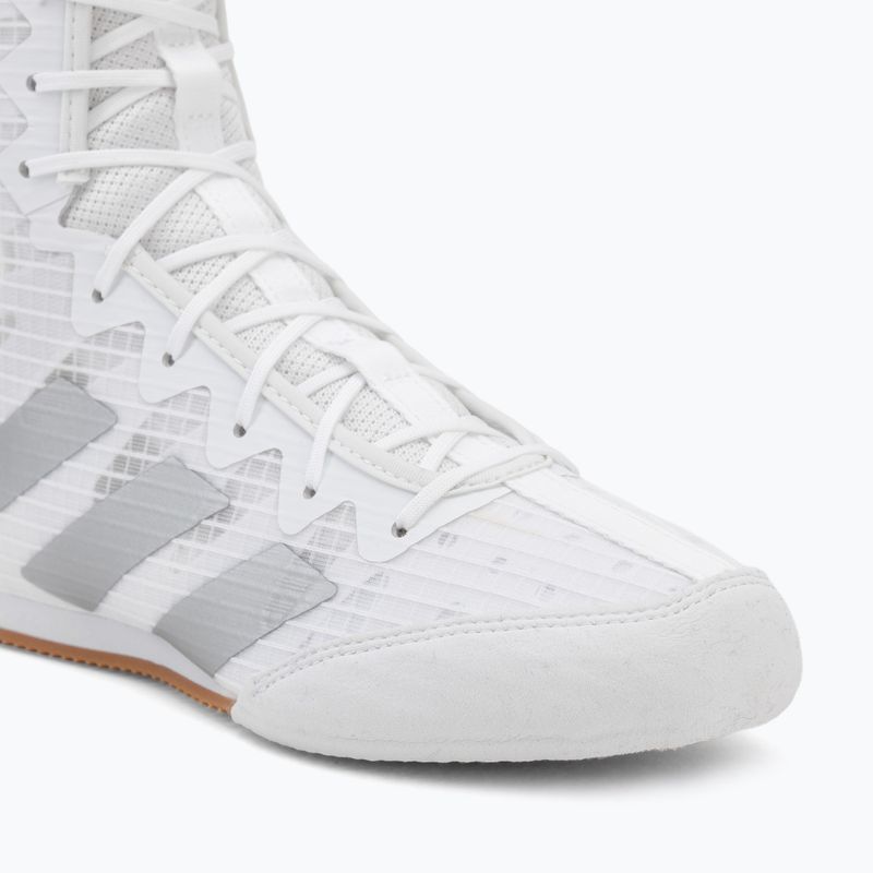 Boxerské topánky adidas Box Hog 4 white/silver 7