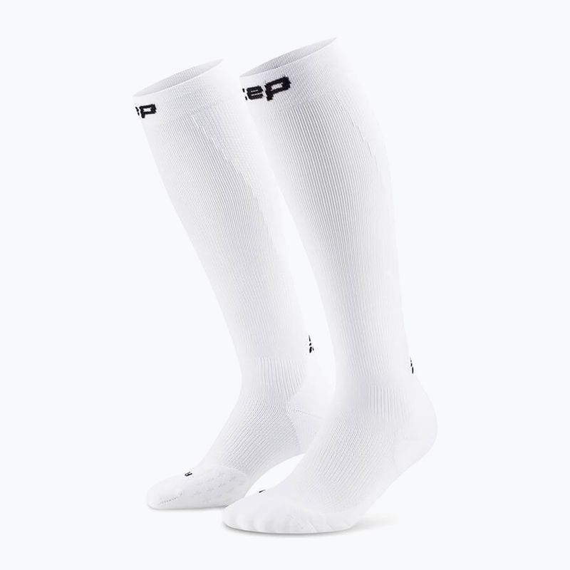 Dámske kompresné ponožky CEP Run Tall 5.0 white