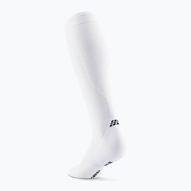 Dámske kompresné ponožky CEP Run Tall 5.0 white 3