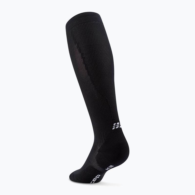 Dámske kompresné ponožky CEP Run Tall 5.0 black 3