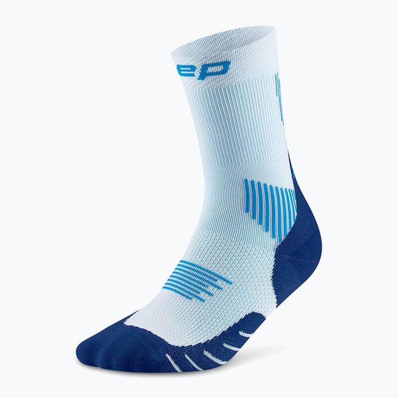 Dámske kompresné ponožky CEP Run Mid Cut 5.0 ice/blue 2