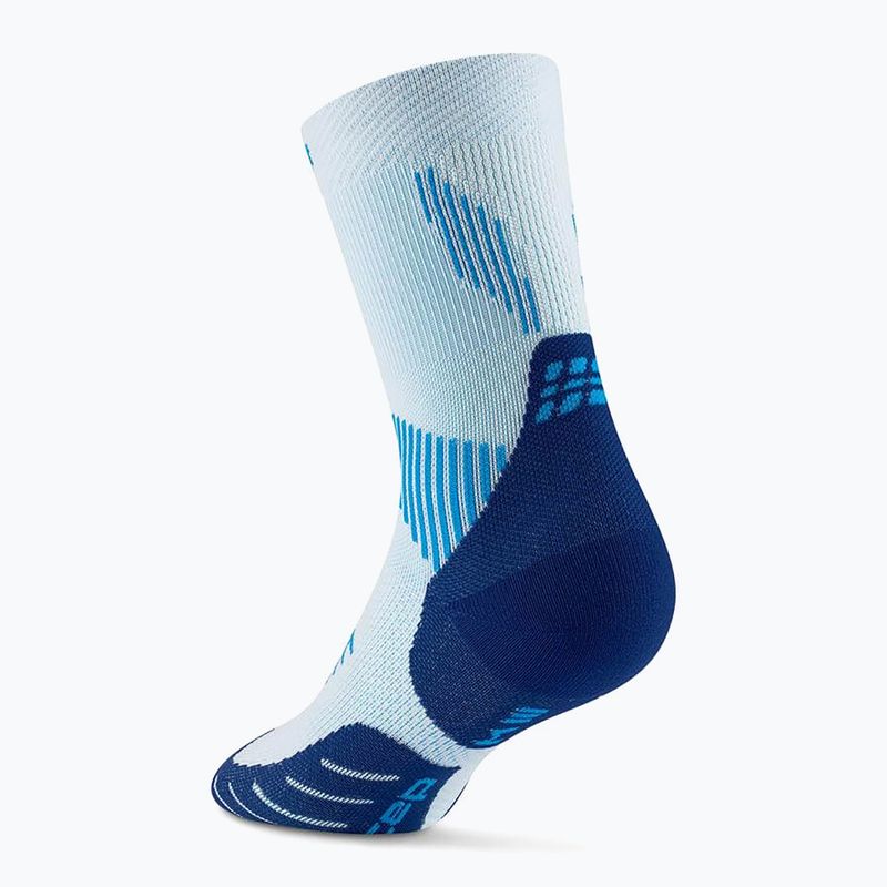 Dámske kompresné ponožky CEP Run Mid Cut 5.0 ice/blue 3